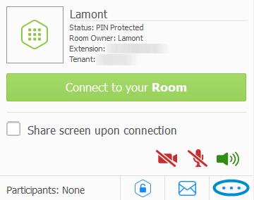 12. Managing Meeting Rooms as the Tenant Admin Alternatively, you can access Presenter Mode by clicking the Presenter button on the Control Meeting page, and you can exit Presenter Mode by clicking