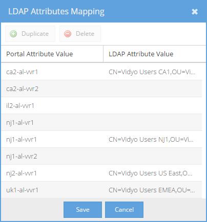 15. Configuring Settings as the Tenant Admin The Value mapping is used to make specific associations between exact Portal Attribute Values and LDAP Attribute Values based on the LDAP Attribute Name
