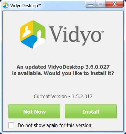 7. Configuring System Settings as the Super Admin When new versions of the VidyoDesktop and VidyoRoom client software become available from Vidyo, you can provide this software to your users by