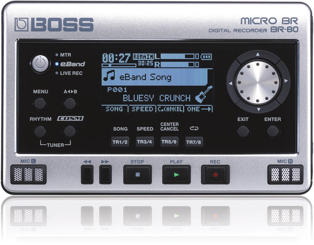 Workshop MICRO BR BR-80 Digital Recorder Record 2011 BOSS Corporation U.S. All rights reserved.