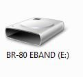 1 Double-click your BR-80 icon on your computer to reveal the ROLAND folder inside.