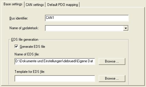 Using CAN ifm CANopen library CAN device configuration Tab [Base settings]... 191 Tab [CAN settings]... 193 Tab [Default PDO mapping]... 194 Changing the standard mapping by the master configuration.