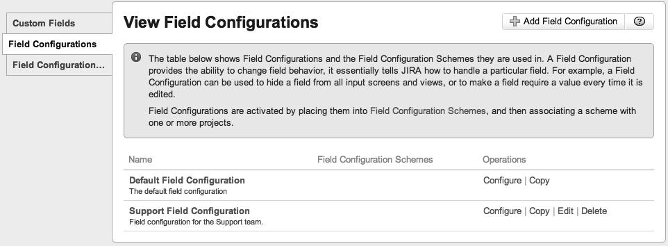Chapter 4 A field configuration provides you with control over each individual field in your JIRA, including both built-in and custom fields.