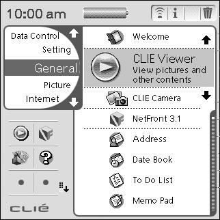 Using Memory Stick media Starting an application on Memory Stick media You can start applications on Memory Stick media in the same way as applications on your CLIÉ handheld.