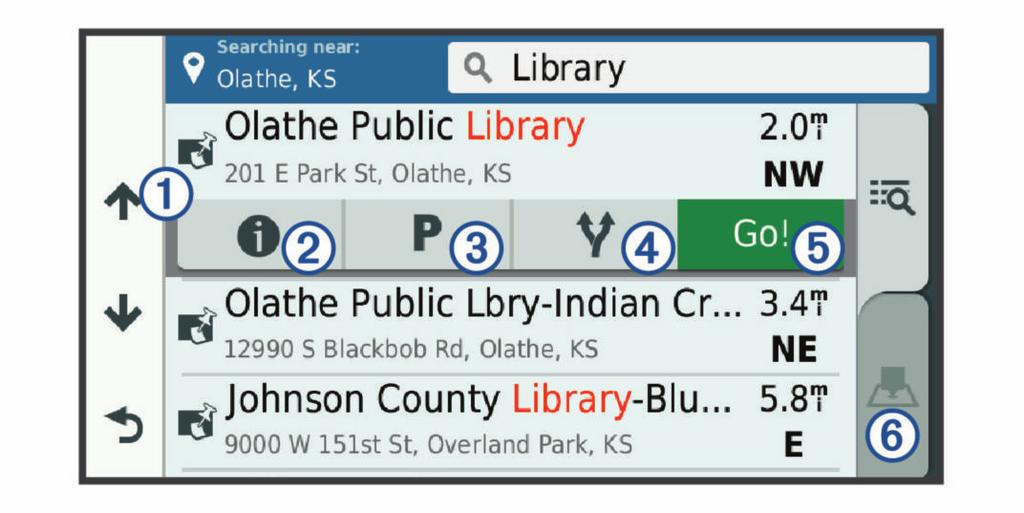Use search tools to find specific locations, such as addresses, intersections, or geographic coordinates (Search Tools, page 8).