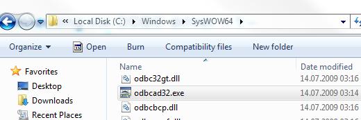 Set Up Connection to HANA Connecting via Local ODBC driver (1/3) Open ODBC Administration