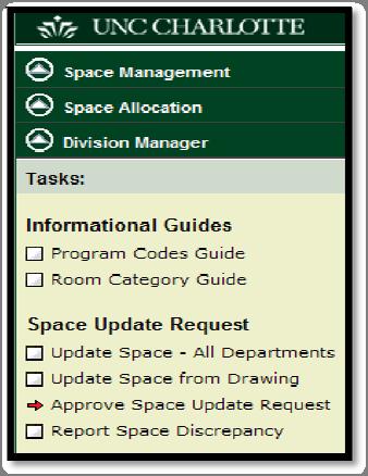 2.2. When a space request item is submitted for approval, notifications are sent to the designated space manager for approval.