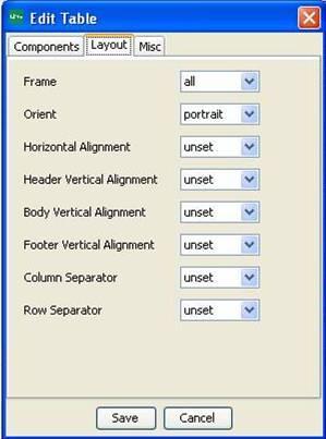 45 Editing Table Attributes Certain table attributes should be set in order to achieve the best appearance in electronic display of the table, as well as a printed version.