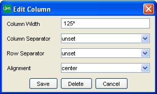 47 Changing Alignment of a Column Note: Alignment of an entire column is set in the column attributes. It can be overwritten on the individual entry/cell. 1.