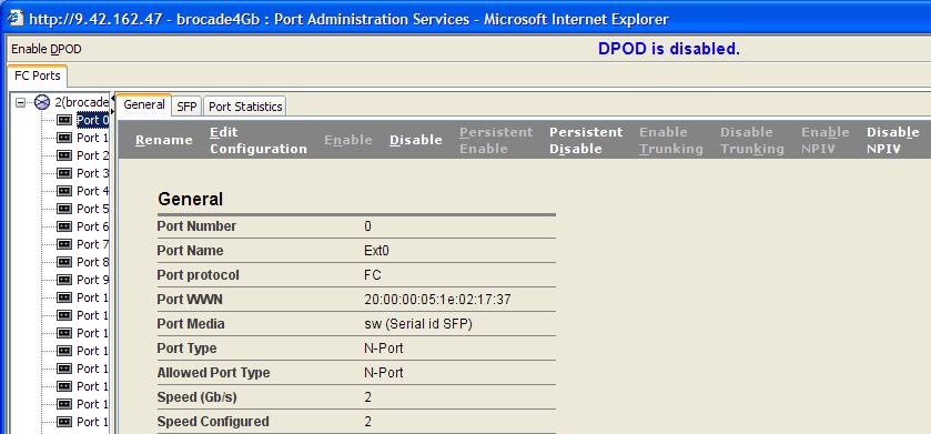 conf t no fcdomain fcid persistent vsan x fcinterop fcid-allocation flat end Optional Figure 3-9 Setting PID allocation method to flat Tip: For this setting to take place, you might need to disable