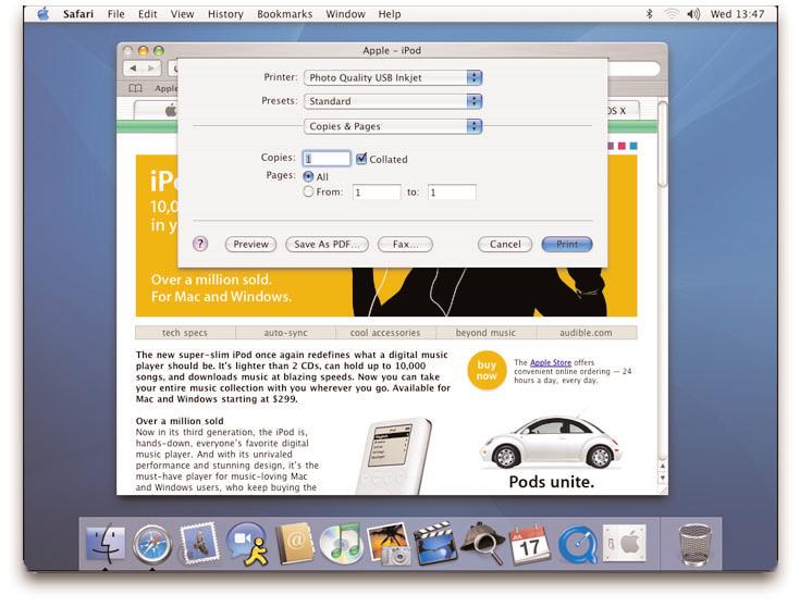 Because PDF technology is built directly into the operating system, you can make PDF files from any Mac OS X application a great way to exchange documents with clients and colleagues.