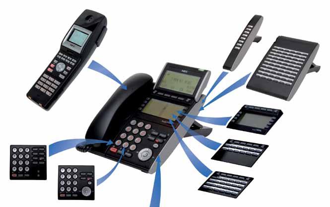 UNIVERGE SV8100 Handsets Unique business terminals and handsets with an interchangeable design UNIVERGE SV8100 terminals and handsets are like no other.