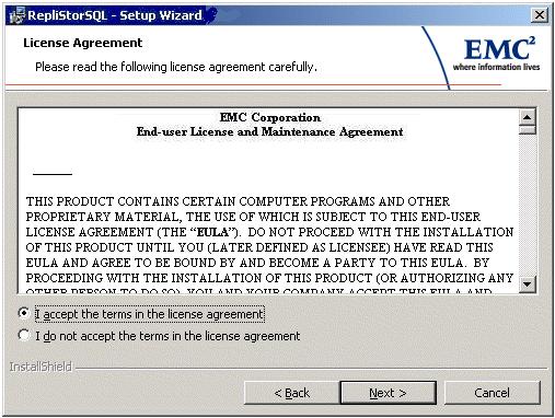4. Click Next and the License Agreement window displays as shown in Figure 10 on page 38.