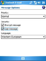 Individually Sign and Encrypt a Message Encrypting an Outlook email message protects the privacy of the message by converting it from plain, readable text into cipher (scrambled) text.