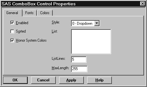 Using OLE in SAS/AF Software 4 Accessing OLE Control Properties 203 Registering OLE Controls Before you can use any OLE control in Windows, the control must be registered with Windows.