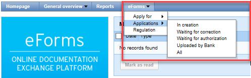 10 At the level of the form browsing pages, the User can search for forms entered into the system.