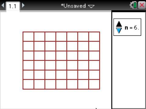 one longer than the other) and a triangular grid. We will control these with a slider variable we will call type.