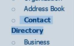 To create a contact directory, click Create Click on the image to see what the screen looks like Create a Contact Directory Type in the Surname of the contact you want to