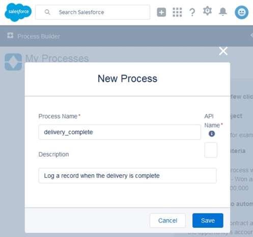 18. Salesforce Automate Business Processes The process builder tool helps in automating business processes. For example, all that goes into a record when a courier delivery is completed.