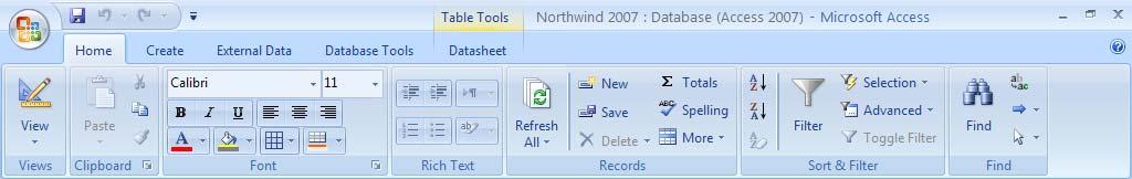 What s New in Access 2007 This document provides a general overview of the new and improved features in Microsoft Access 2007. Opening Assurances 1.