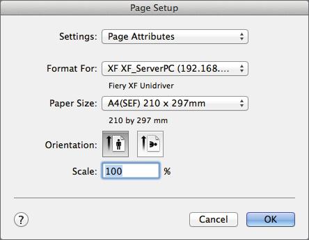 5 Configure the [Paper Setup] Click the [Paper Setup] button to open [Page Setup], set the printing paper size and click the [OK] button.