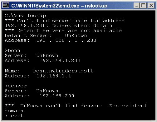 Troubleshooting DNS Name Resolution 1 Use nslookup