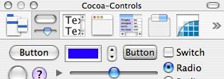 1. Drag a slider from the Cocoa-Controls