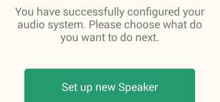 the App configures the audio device, switches the audio