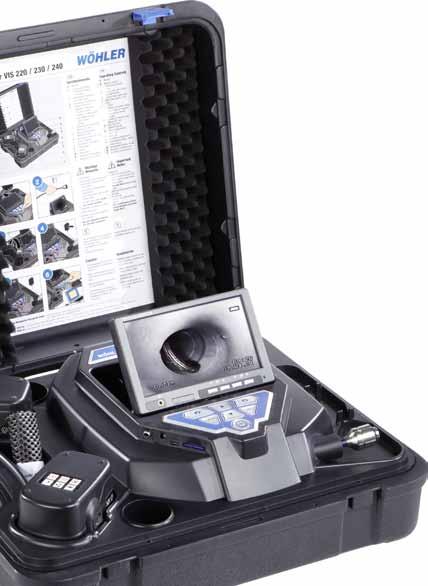 Wohler VIS 220/240 The small and flexible Inspection Camera The Wohler VIS 2xx Inspection Camera combines state-of-the-art camera technology, cordless operation, compact portability and rugged
