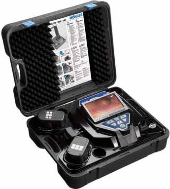 Plumbing camera in a heavy duty carrying case Rugged Heavy Duty Carrying Case Camera monitor and accessories are all contained in a heavy duty carrying case, bringing all the rugged durability you