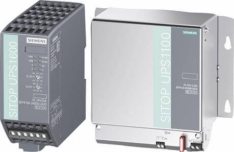 SITOP DC UPS uninterruptible power supplies DC UPS with battery modules SITOP UPS1600 DC UPS modules 11 Design Compact DC UPS modules UPS1600 24 V/10 A, 20A and 40 A with digital inputs and outputs,