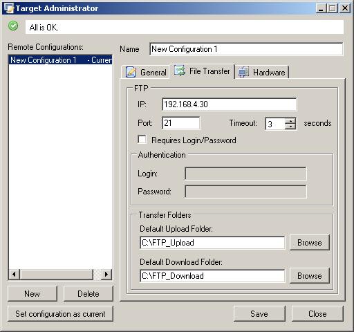 You can also select your local FTP Upload and Download folders, using by Remote File Inspector.