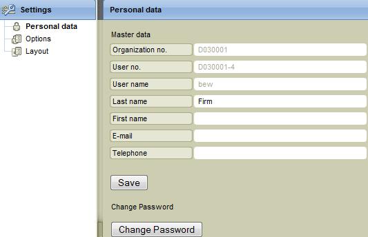 Settings 6 Settings You can view and, if necessary, modify your master data and profiles in the "Settings" area Settings You can view your master data under "Personal data" You can edit some of this