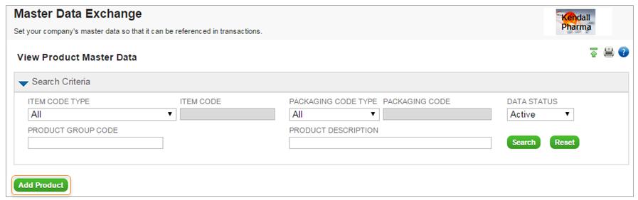 Adding Product Master Data To add products, you add Product Master Data, including information such as the product identifier, its name, strength, and dosage format (for example, tablets).