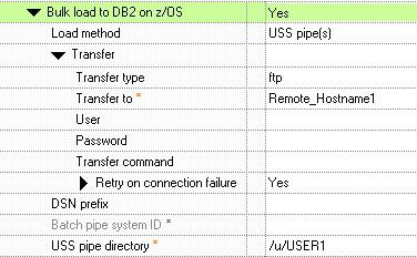 ibm.com/developerworks/ developerworks If you choose to bulk load to DB2 for z/os, you must specify a load method.