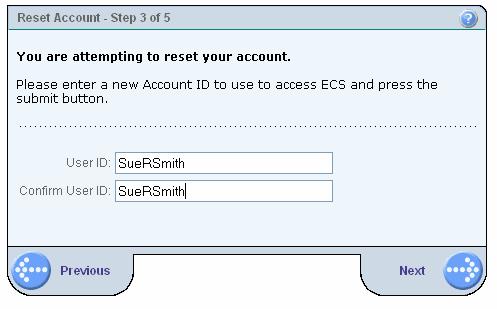 The next step asks you to enter your Account ID. This can be a new one or your previous one and must be between 1 and 80 characters long.