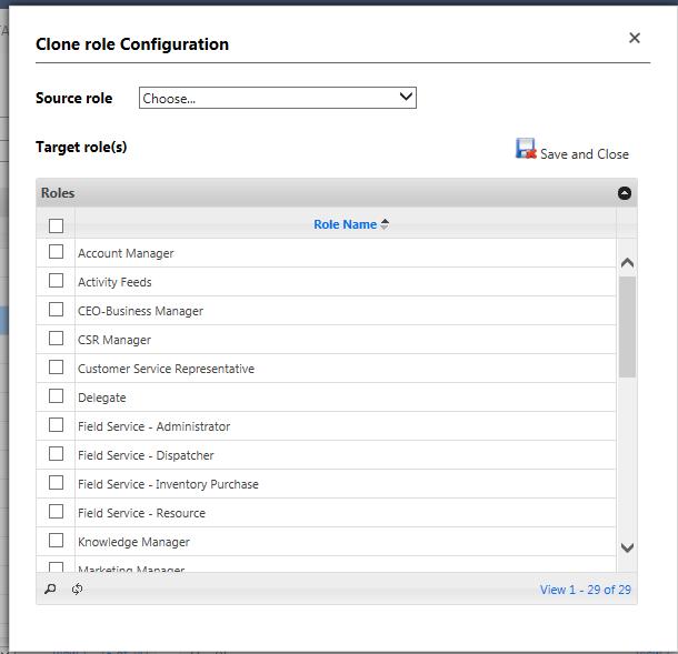 Additional Features available in the Manage View Configurations section: Clone Configuration: At times as CRM administrators, you may need to have same role based view configurations for more than