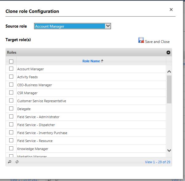 Let us see the steps to clone configuration in detail below: Example: For Example let us consider that you have already completed the setup of role based view configurations for Account Manager