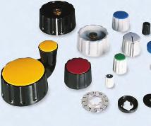 Precise quality knobs Secure collet mounting Wide variety Lots of accessories Custom colors on request Standard Product Variety to mm knob size Shaft diameter: mm to ¼" Glossy or matt surface or gray