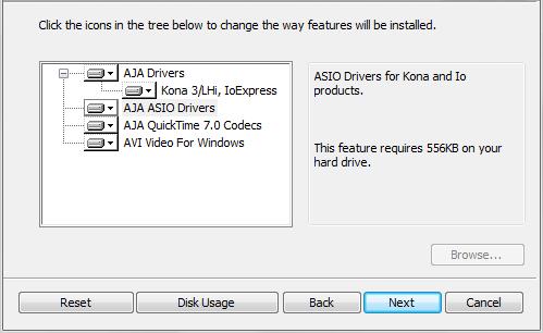 Figure 18. Windows ASIO Installation in KONA/Io Drivers Package Go to Audio Hardware Preferences to select KONA ASIO for audio output.