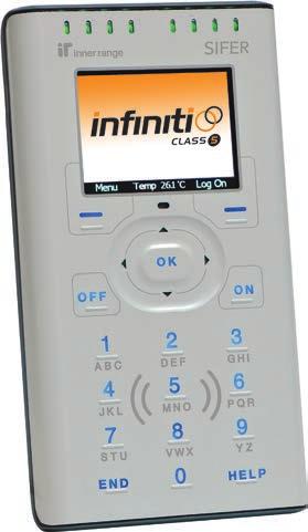 Infiniti Class 5 Prisma Keypad Part 996110C5 Part 996110SIC5 With Built In SIFER Reader The Infiniti Class 5 Prisma Keypad provides a stylish and simple keypad to control the
