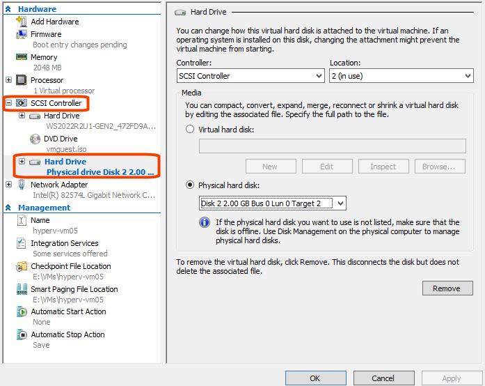 Configure Hyper-V Intelligent Policies Restoring a VM that was backed up with a Hyper-V Intelligent Policy and that has a pass-through disk 92 To start a VM that is not in a Hyper-V cluster: 1 In the
