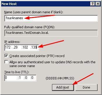 3 Add another new DNS A-name record with the same name, but pointing to the second of your load balanced callservers.