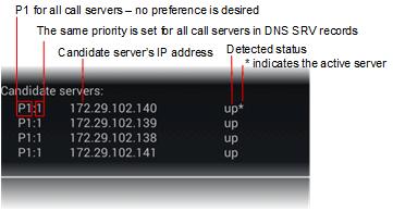 In our example, this is the entry for the SIP server field: SIP server: TestDomain.local; fouranames.testdomain.