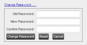 Figure 152 Account Change Password 2) Enter your current and new password and click Change Password. Note that the Reset button does not reset your password. It only clears the input boxes. 17.1.2 Hotel/Flexible Seating Host 17.