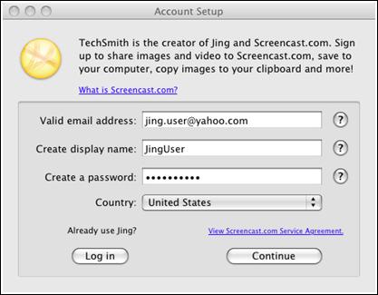 Install Jing and Sign Up for Screencast.com Download and install Jing from www.jingproject.com. Double click the installer and proceed as directed.