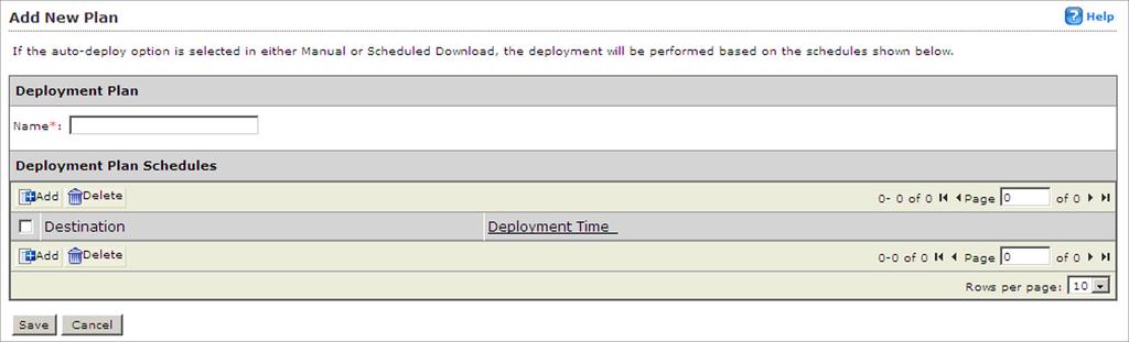Introducing Trend Micro Control Manager 3. Type a deployment plan name in the Name field. 4. Click Add to provide deployment plan details. The Add New Schedule screen appears. 5.