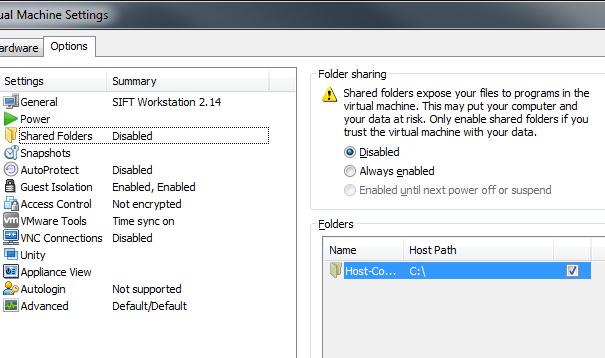 Additionally, you can adjust the virtual machine settings to enable shared folders between the host and guest machines.