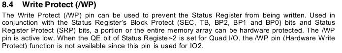 Read-Only Firmware Chromebook firmware uses Write Protect pin (/WP) on SPI device to protect RO FW Winbond W25Q64BV spec # flashrom wp-status