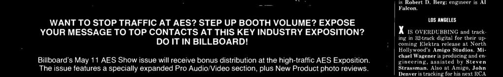 Even if you can't make it to the show - you can still reap the rewards with your high- exposure message in Billboard!